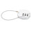 3Pcs Durable Silver Locker Locks with Number Code for Travel and Gym 2