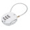 3Pcs Durable Silver Locker Locks with Number Code for Travel and Gym 3