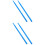 2Pairs Smooth Nylon Drum Sticks for Drum Set Sky-Blue Lightweight Grip 6
