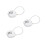 3Pcs Durable Silver Locker Locks with Number Code for Travel and Gym 4