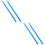 2Pairs Smooth Nylon Drum Sticks for Drum Set Sky-Blue Lightweight Grip 7