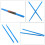 2Pairs Smooth Nylon Drum Sticks for Drum Set Sky-Blue Lightweight Grip 11