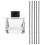 3Sets Small Glass Aroma Diffuser Bottles with Diffuser Sticks Colorful 3
