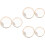 6Pcs Percussion Instrument Kids Wooden Wave Bead Drum Assorted 6