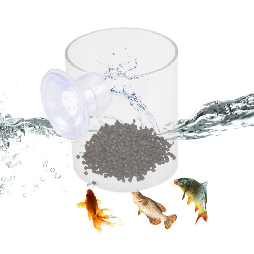 2Pcs Floating Fish Accessories Aquarium Feeding Ring Transparent 2