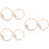 6Pcs Percussion Instrument Kids Wooden Wave Bead Drum Assorted 7