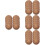 40Pcs Wood Grain Paper Party Multi-Color 7