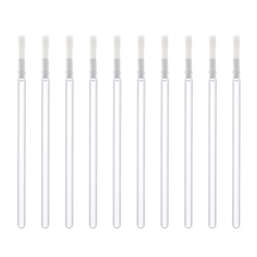 100Pcs White Lip Brush Disposable with Dense Nylon Bristles for Makeup 1