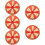 5Pcs Prize Wheel Durable Plastic Game Prop 10