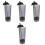 4Pcs Multi-Function Grey Plastic Straw Holder Storage Bucket 4