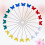 200Pcs Assorted Color Flat Head Sewing Pins Durable Alloy for Crafts 8