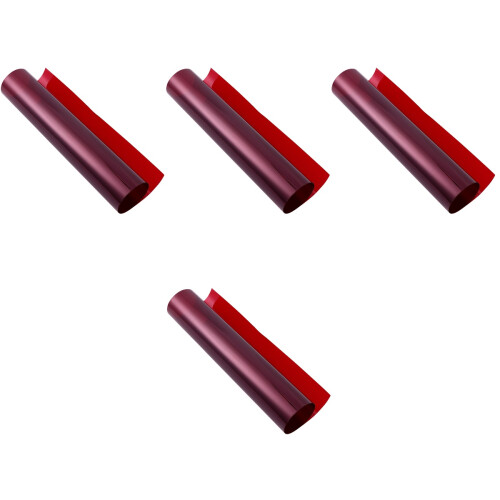 4Pcs Red Colored Plastic Sheets Light Gels for Photo Lighting 1