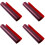 4Pcs Red Colored Plastic Sheets Light Gels for Photo Lighting 4