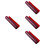 4Pcs Red Colored Plastic Sheets Light Gels for Photo Lighting 5