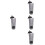4Pcs Multi-Function Grey Plastic Straw Holder Storage Bucket 7