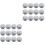 24Pièces Flottant LED Boule Plastique Résistant 4