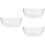 3Pcs Transparent Salad Bowls Multi-Use Reusable Serving Bowls 7