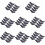 64Pcs Black Resin Chopstick Holder Chopstick Rest for Table 7