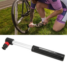 Tragbare Hand Mini-Fahrradpumpe – Aluminium, 8,3 bar, Schwarz