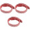 3Pcs Adjustable Orange Dog Collars Stylish for Pets Party Use 4