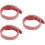 3Pcs Adjustable Orange Dog Collars Stylish for Pets Party Use 8