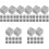 60Pcs Smooth Edge Grey Marble Reusable Beverage Cooling Stones 4