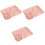 3Sets Pink Straw 5-Compartment Plate Set for Healthy Kid Dining 3