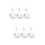 6Pcs White Plastic Swing Candle Wicks DIY LED Light Making Kits 7