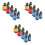 12Pcs Assorted Vivid Color Plastic Binoculars for Kids Educational Use 3