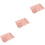 3Sets Pink Straw 5-Compartment Plate Set for Healthy Kid Dining 5