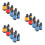 12Pcs Assorted Vivid Color Plastic Binoculars for Kids Educational Use 7