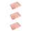 3Sets Pink Straw 5-Compartment Plate Set for Healthy Kid Dining 8