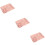 3Sets Pink Straw 5-Compartment Plate Set for Healthy Kid Dining 9