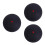 3Pcs Adjustable Elastic Black Rubber Bounce Balls for Sport Practice 4