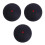 3Pcs Adjustable Elastic Black Rubber Bounce Balls for Sport Practice 5