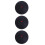 3Pcs Adjustable Elastic Black Rubber Bounce Balls for Sport Practice 8