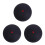 3Pcs Adjustable Elastic Black Rubber Bounce Balls for Sport Practice 9