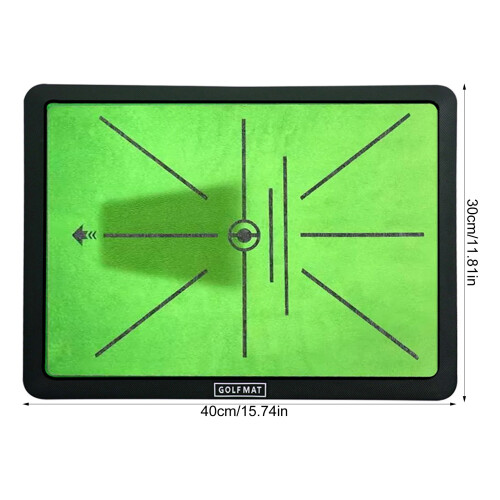 (40 x 30CM) Golf Swing Mat with Trajectory Detector for Beginners