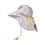 (Grey dinosaur) Kids Summer Sun Hat with Neck Cover 1