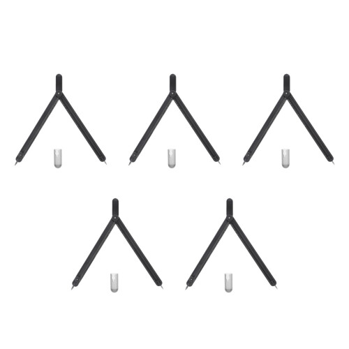 5Pièces Compas Multifonction Noir Métal Avec Règle Pour Et Bois