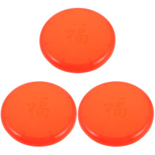 3Pièces Parties Siège Rond Plastique Orange Antirayures Pour