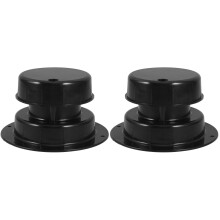 2Pièces Ventilation Toit Camping-Car En PP Noir, Remplacement Facile