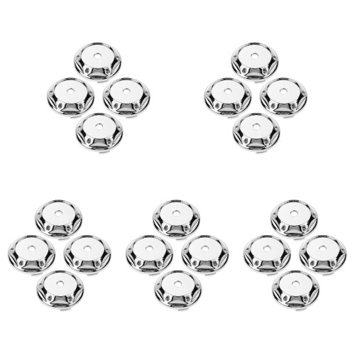 20Pièces Coques Centre Roue ABS Argent Pour Jantes Auto Résistantes