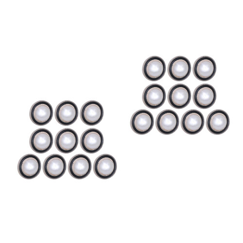 20Pcs Round Pearl Buttons Multicolor Durable Sewing Craft DIY Clothes