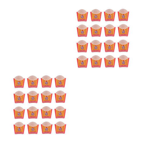 200Pièces Boîtes Snack En Papier Colorées Usage Multiple Jetables