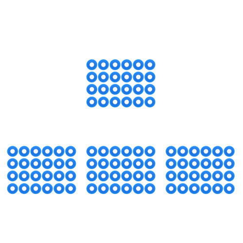96Pièces Garnitures Silicone Bleu Pour Bouteilles Usage
