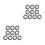 20Pcs Round Pearl Buttons Multicolor Durable Sewing Craft DIY Clothes 4