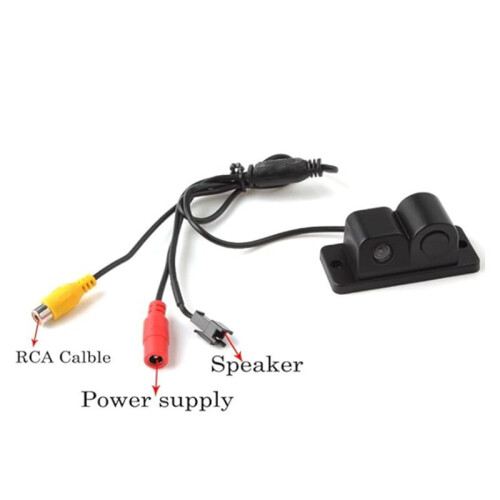 Waterproof 2 in 1 HD Degree Wide Viewing Angle Car Reverse Backup Rear View Camera with Built-in  Parking Sensor 2