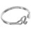5Pcs Silver Adjustable Open Ring Women Elegant Finger Ring 2