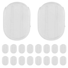 50Pièces Tampons Clip Boucles D'oreilles Confortables En Matériau Tpe